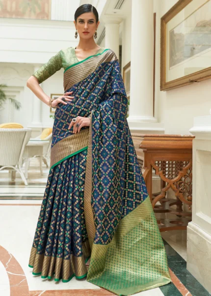 Kalamkari Patola Saree – Monamaar