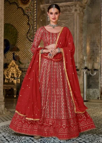 Buy Currant Red Designer Lehenga online-Karagiri – Karagiri Global