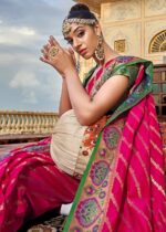 Dark Pink Patola Saree