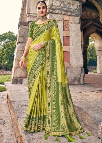 Green Woven Banarasi Saree