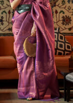 Orchid Purple Banarasi Saree