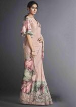 Pink Designer Lycra Saree