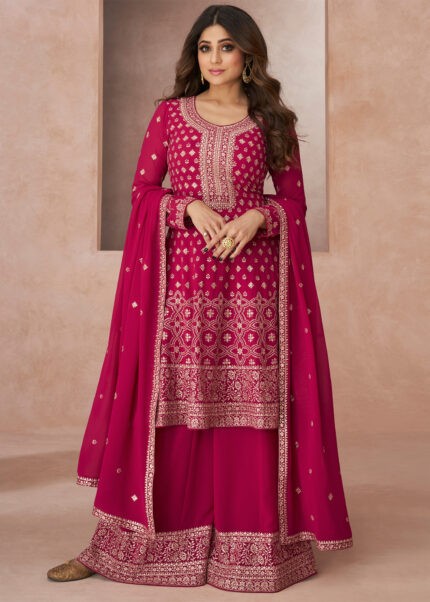 Jazzberry Jam Embroidery Palazzo Suit