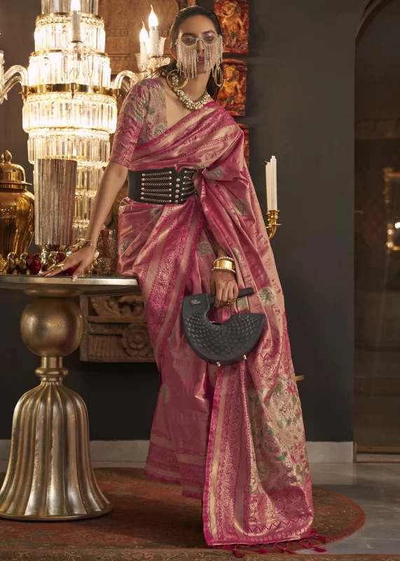 Jazzberry Jam Banarasi Saree