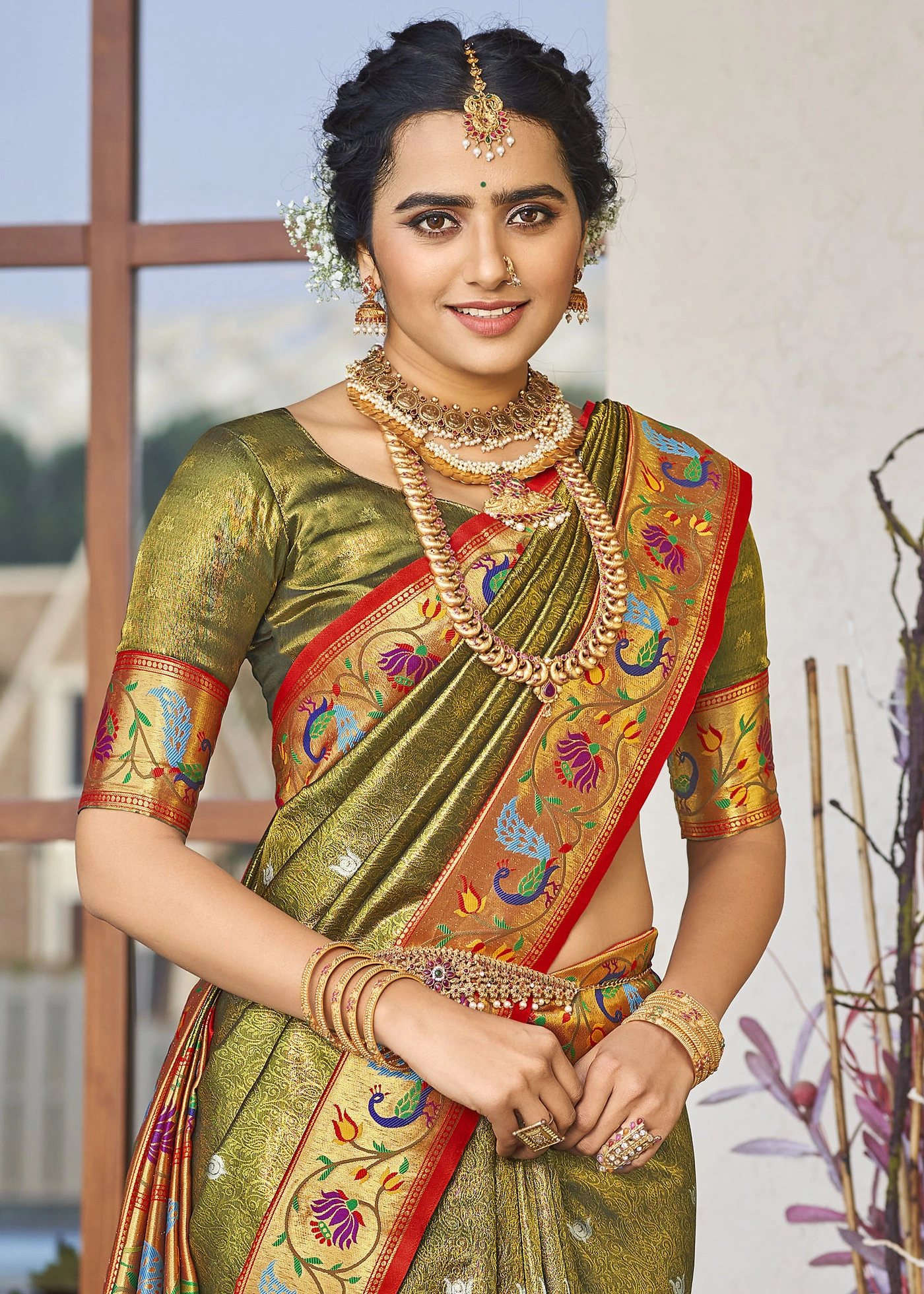 Paithani Half Saree Set • Anaya Designer Studio | Sarees, Gowns And Lehenga  Choli