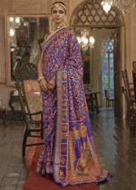 Purple Patola Silk Saree