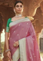 Rose Pink Paithani Saree