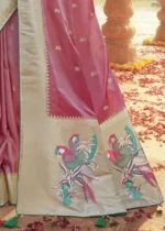 Rose Pink Paithani Saree