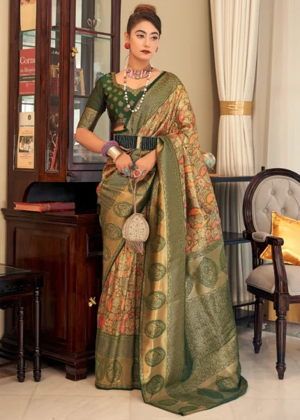 Multicolor Kanjivaram Saree