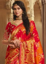 Royal Red Banarasi Saree