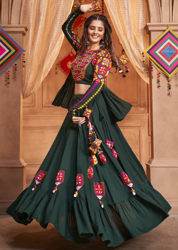 Dark Green Lehenga Choli