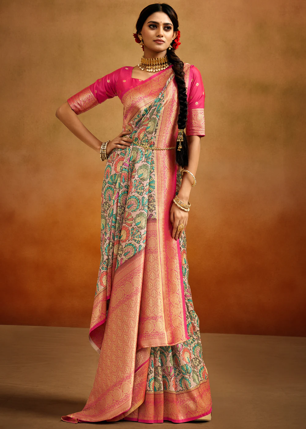 Bridal saree trends in 2016. Silk continues to be the most common… | by  Temple Of Silks | Medium