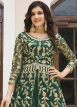 Emerald Green Heavy Embroidery Anarkali