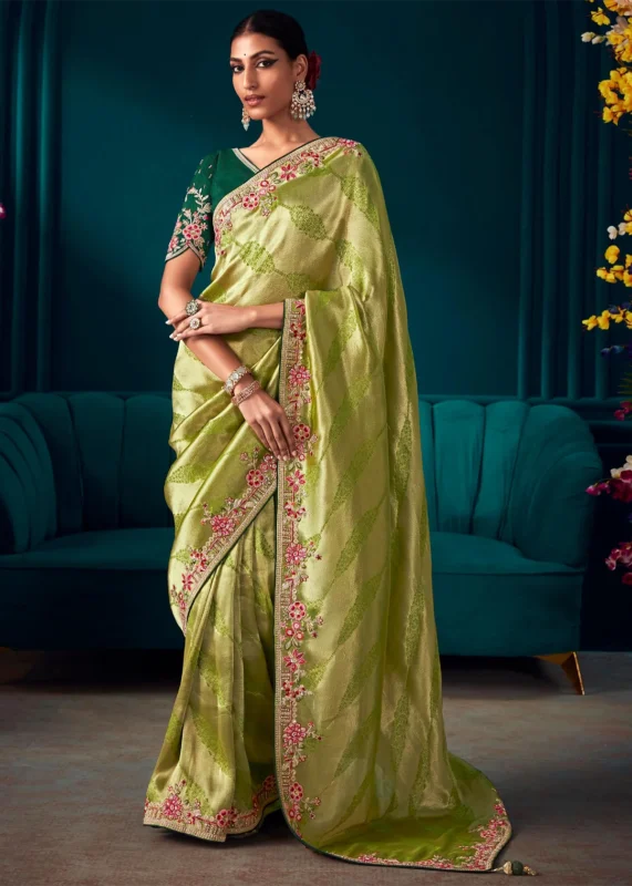 Green Kanjivaram Silk Saree