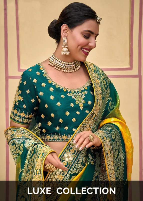 55 Green Lehenga for Every Occasion - Go Green