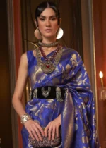 Royal Blue Banarasi Saree