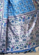 Blue Patola Silk Saree