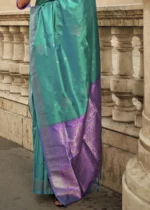 Bottle Green Soft Silk Saree