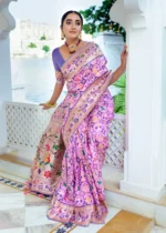 Pink Paithani Silk Saree