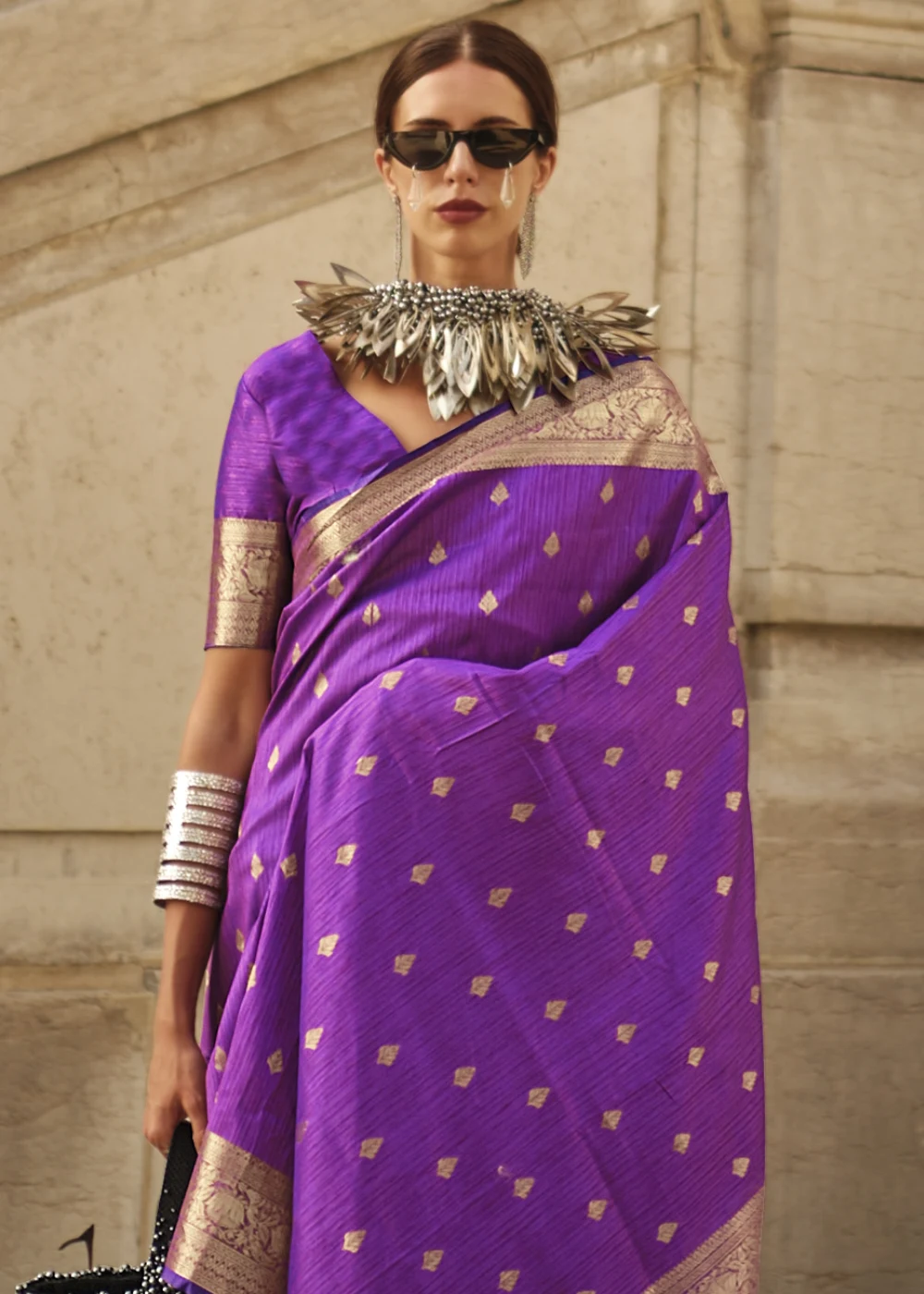 Dark Beige Soft Khadi Silk Saree With Weaving Work – Bahuji - Online  Fashion & Lifestyle Store