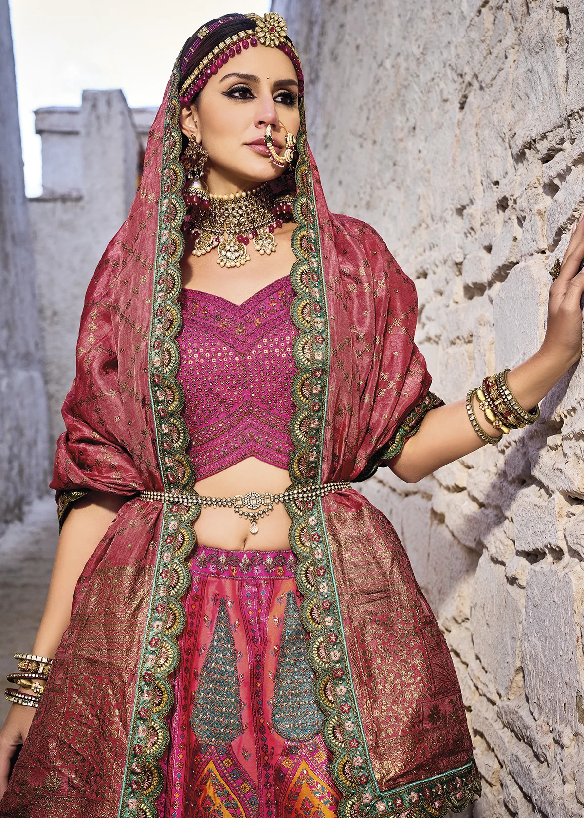 Pink Color Latest Heavy Bridal Exclusive Lehenge Choli Collections 8301 -  The Ethnic World