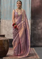 Purple Kanjivaram Silk Saree